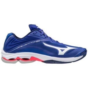 Mizuno Wave Lightning Z6 - Unisex Indoor Court Shoes - Reflex Blue/Diva Pink