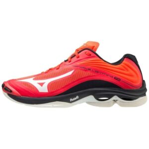 Mizuno Wave Lightning Z6 - Mens Indoor Court Shoes - Ignition Red/White