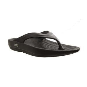 OOFOS OOlala - Womens Recovery Thongs - Black