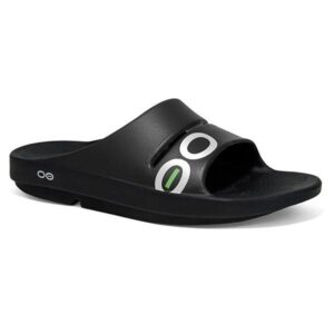 OOFOS OOAHH Sport - Unisex Recovery Slides - Black