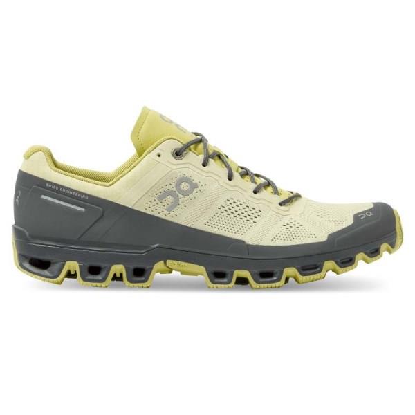 On Cloudventure - Mens Trail Running Shoes - Hay/Rock