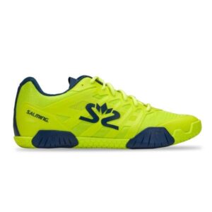 Salming Hawk 2 Indoor Court Shoes - Lime Punch/Poseidon Blue