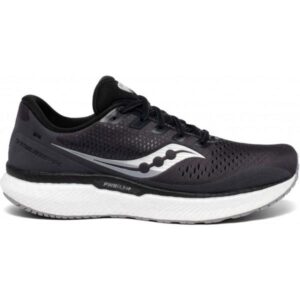 Saucony Triumph 18 - Mens Running Shoes - Charcoal/White