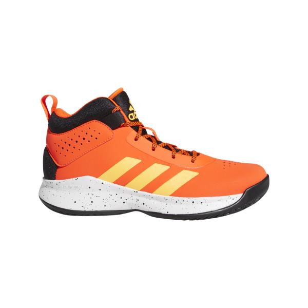 Adidas Cross Em Up 5 Wide - Kids Basketball Shoes - Solar Red/Solar Gold/Core Black