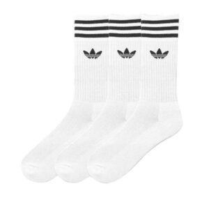 Adidas Adidas Solid Crew Socks 3 Pairs White