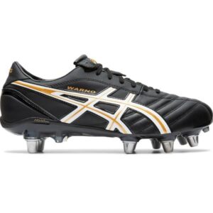 Asics Lethal Warno ST 2 - Mens Rugby Boots - Black/Pure Gold