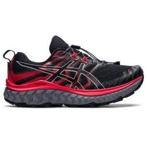 Asics Trabuco Max - Mens Trail Running Shoes - Black/Electric Red