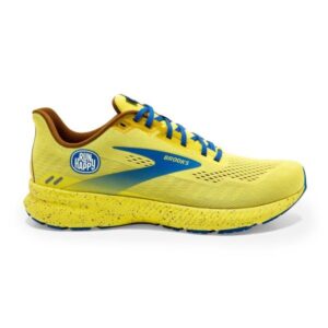 Brooks Launch 8 - Womens Running Shoes - Golden Kiwi/Pale Ban/Vic Blue