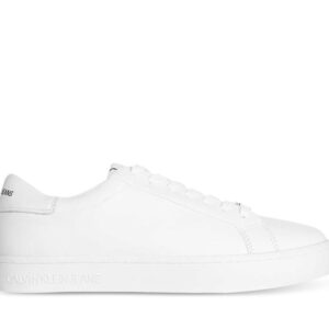 Calvin Klein Calvin Klein Mens Leather Cupsole Sneaker Bright White
