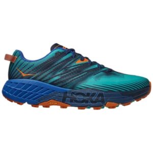 Hoka One One Speedgoat 4 - Mens Trail Running Shoes - Atlantis/Dazzling Blue