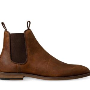 ITNO ITNO Mens Charles Chelsea Boot Tan Oil Suede