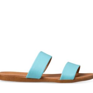 ITNO ITNO Womens Faith Sandal Ice Blue Natural Leather