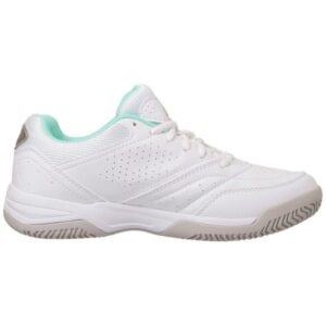 Lotto Court Logo XVIII - Womens Court Shoes - White/Green Cabbage