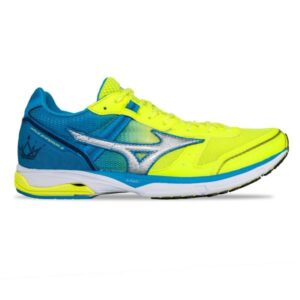 Mizuno Wave Emperor 3 - Mens Running Shoes - Safety Yellow/Silver/Blue