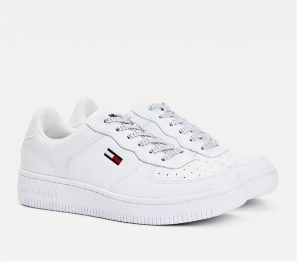 Tommy Hilfiger Tommy Hilfiger Womens Reflective Low Top Sneaker White