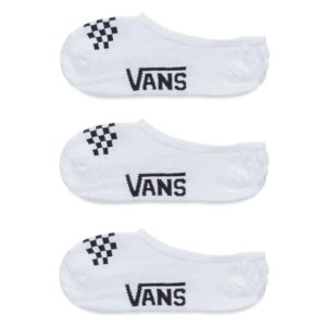 Vans Vans Womens Classic Canoodle Sock 1-6 3PK White White Black