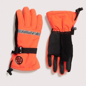 Superdry Snow Ultimate Snow Rescue Glove. Volcanic Orange