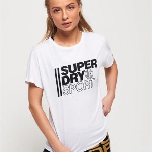 Superdry Sport Core Sport Graphic Tee White