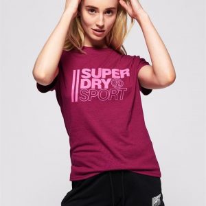 Superdry Sport Core Sport Graphic Tee Raspberry