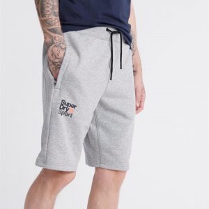 Superdry Sport Core Sport Shorts. Grey Marle