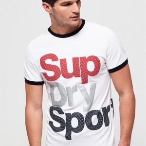 Superdry Sport Athletico Sport Tee White
