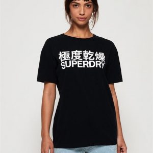 Superdry Character Logo Macro Portlnd T Black