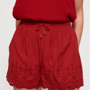 Superdry Annabelle Emb Shorts Nautical Red