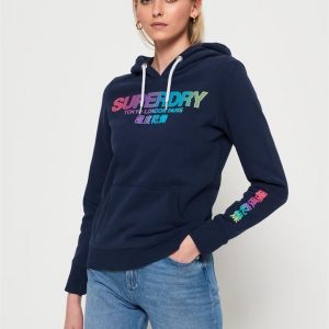 Superdry City Nights Ombre Puff Ntry Hd Dazzling Blue