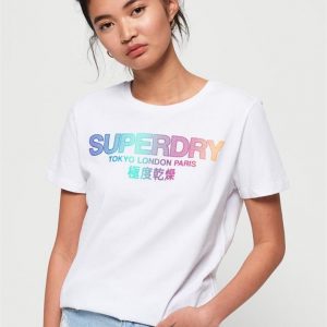 Superdry City Nights Ombre Puff Entry T Optic