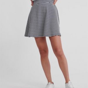 Superdry Sarah Skater Skirt Eclipse Navy/Ecru Stripe