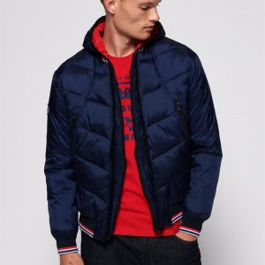 Superdry Superdry Quilted Bomber Baltic Blue