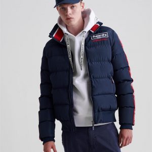 Superdry Icon Sports Puffer Jacket Pitch Navy