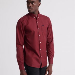 Superdry Classic London L/S Shirt Red Gingham