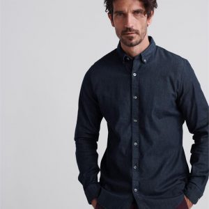 Superdry Edit Button Down L/S Shirt Rinse Wash