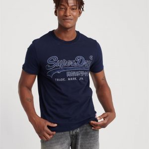 Superdry Downhill Racer Applique Tee Rich Navy
