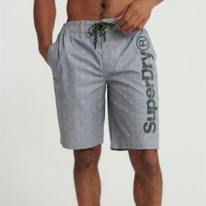 Superdry Superdry Classic Boardshort Silver Grey Grit