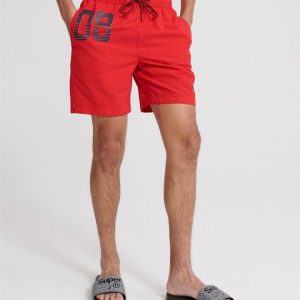 Superdry Waterpolo Swim Short Flag Red