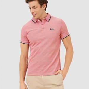 Superdry Poolside Pique S/S Polo Coral