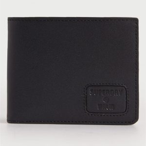 Superdry Nyc Bifold Leather Wallet Black