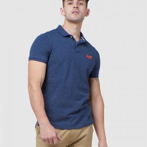 Superdry Classic Pique Polo Creek Navy Grindle
