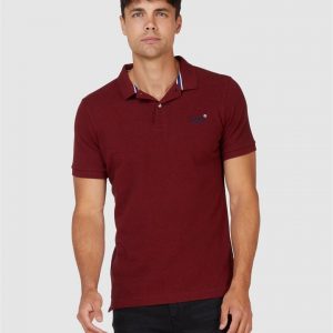 Superdry Classic Pique Polo Rich Red Grit