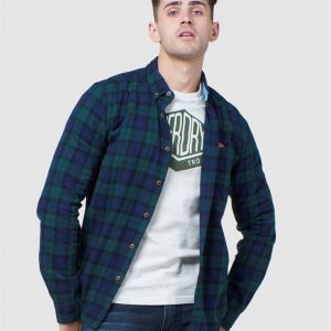Superdry Heritage Lumberjack Shirt Foden Green Check