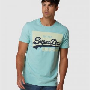 Superdry Vl O Pastel Tee Shallow Green