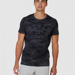 Superdry Black Out Tee Black Camo