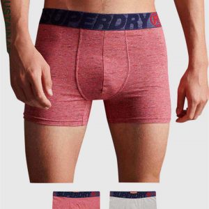 Superdry Boxer Double Pack Red Multipack