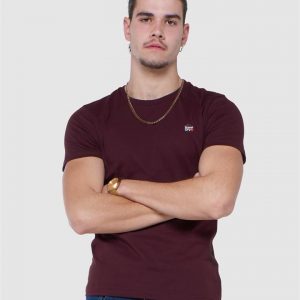 Superdry Collective Tee Rich Deep Burgundy