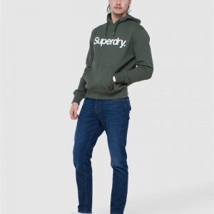 Superdry Military Graphic Hood Ivy Green