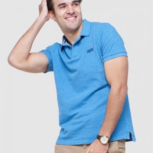 Superdry S/S Classic Pique Polo Bright Blue Grit