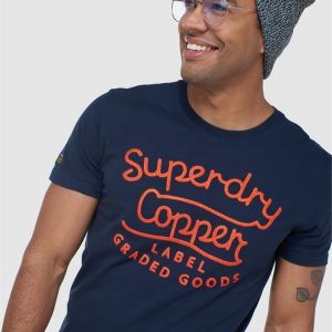 Superdry Ss Workwear Graphic Tee Nautical Navy