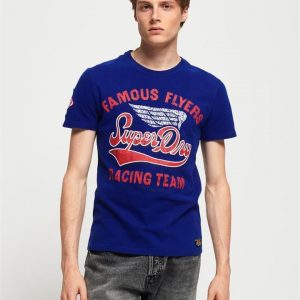 Superdry Famous Flyers Tee Lay Up Blue